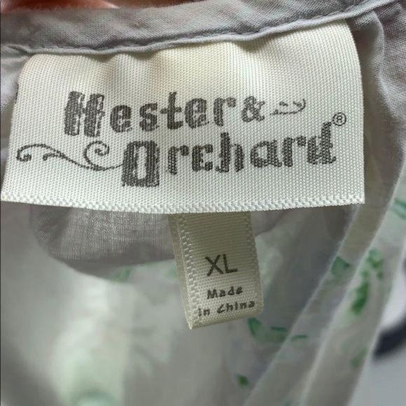 Hester & Orchard‎ XL peasant Floral Cap Sleeve Top Blouse - Picture 3 of 9